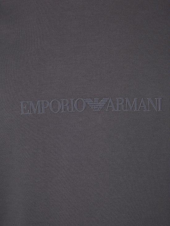 26SS 엠포리오 아르마니 반팔 티셔츠 EM004583 AF13669 M8361 DARK GREY BRAND LOGO - EMPORIO ARMANI