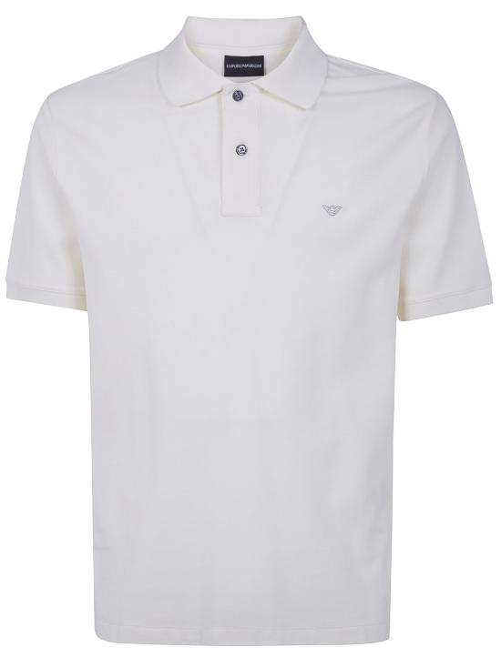26SS 엠포리오 아르마니 폴로 티셔츠 EM005239 AF10497 U1055 WHISPER WHITE - EMPORIO ARMANI