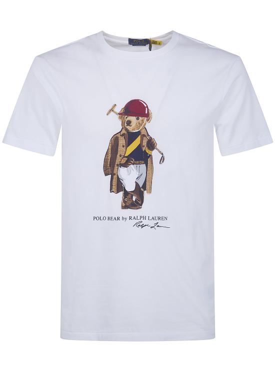 26SS 폴로 랄프로렌 반팔 티셔츠 710 B16 611 001 WHITE SOCIETY BEAR - POLO RALPH LAUREN