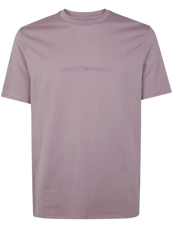 26SS 엠포리오 아르마니 반팔 티셔츠 EM004583 AF13669 M4147 TAUPE BRAND LOGO - EMPORIO ARMANI
