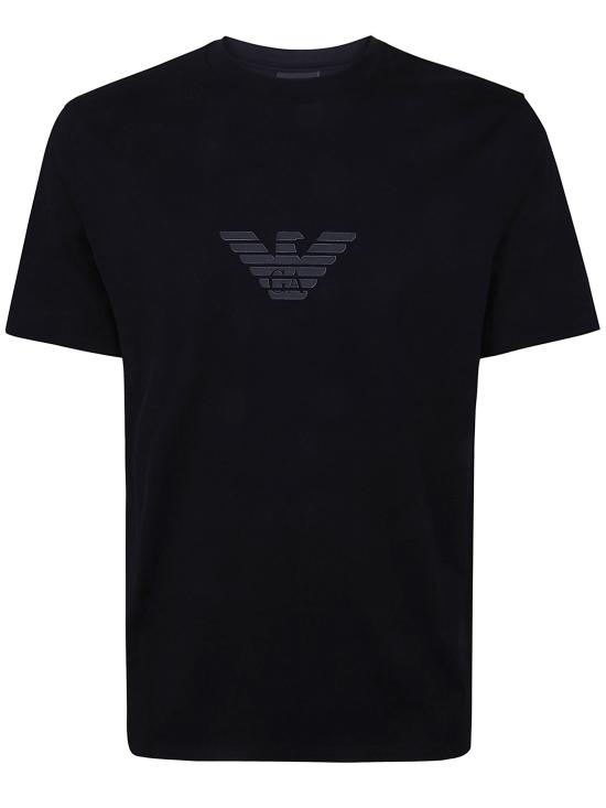 26SS 엠포리오 아르마니 반팔 티셔츠 EM004583 AF13669 MC539 BLACK EAGLE LOGO - EMPORIO ARMANI