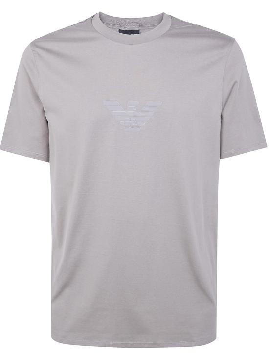 26SS 엠포리오 아르마니 반팔 티셔츠 EM004583 AF13669 M8358 GREY EAGLE LOGO