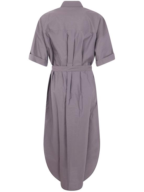 26SS 브루넬로 쿠치넬리 미디 원피스 M0F79AHD91 C8589 DARK BROWN - BRUNELLO CUCINELLI