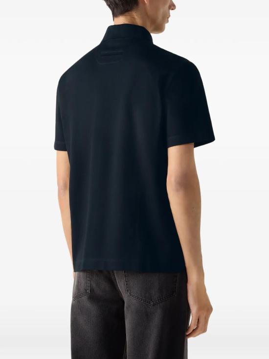 26SS 에르메네질도제냐 폴로 티셔츠 UH348A3 H794 B09 BLUE - ERMENEGILDO ZEGNA