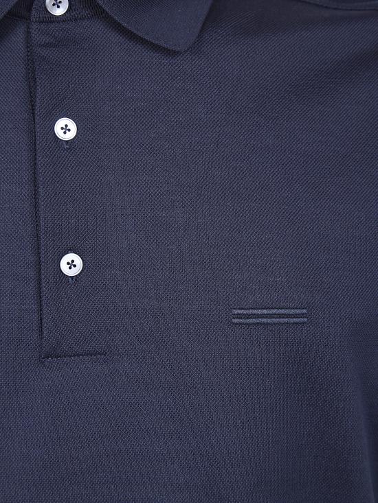 26SS 에르메네질도제냐 폴로 티셔츠 UH348A3 H794 B09 BLUE - ERMENEGILDO ZEGNA