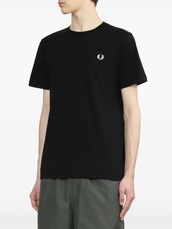 26SS 프레드페리 반팔 티셔츠 FP M1600V 57 102 BLACK - FRED PERRY