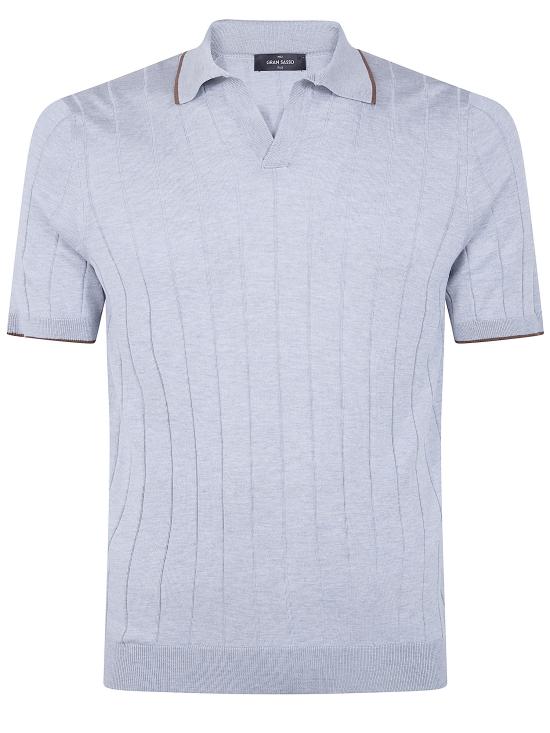 26SS 그랑싸쏘 폴로 티셔츠 43181 23510 050 PEARL GREY