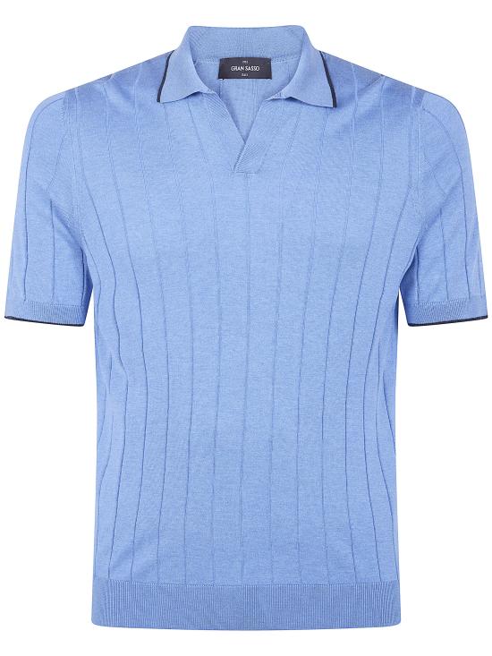 26SS 그랑싸쏘 폴로 티셔츠 43181 23510 530 BLUE