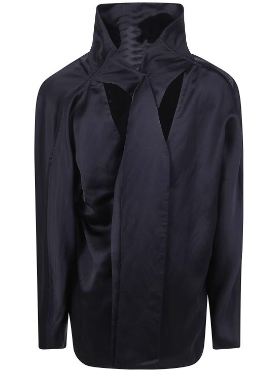 26SS 토템 셔츠 262 WRT0738 FB0623 001 BLACK - TOTEME