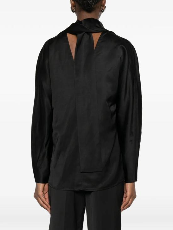 26SS 토템 셔츠 262 WRT0738 FB0623 001 BLACK - TOTEME