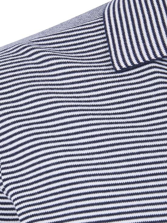 26SS 그랑싸쏘 폴로 티셔츠 57191 18061 598 GREY BLACK STRIPES - GRAN SASSO