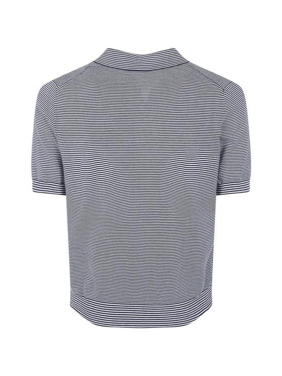 26SS 그랑싸쏘 폴로 티셔츠 57191 18061 598 GREY BLACK STRIPES - GRAN SASSO