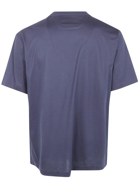 26SS 에르메네질도제냐 반팔 티셔츠 UH335A3 H771 B09 BLACK - ERMENEGILDO ZEGNA