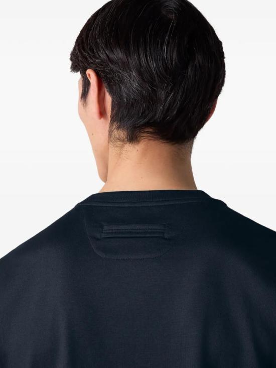 26SS 에르메네질도제냐 반팔 티셔츠 UH335A3 H771 B09 BLACK - ERMENEGILDO ZEGNA