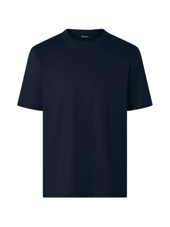 26SS 에르메네질도제냐 반팔 티셔츠 UH335A3 H771 B09 BLACK - ERMENEGILDO ZEGNA