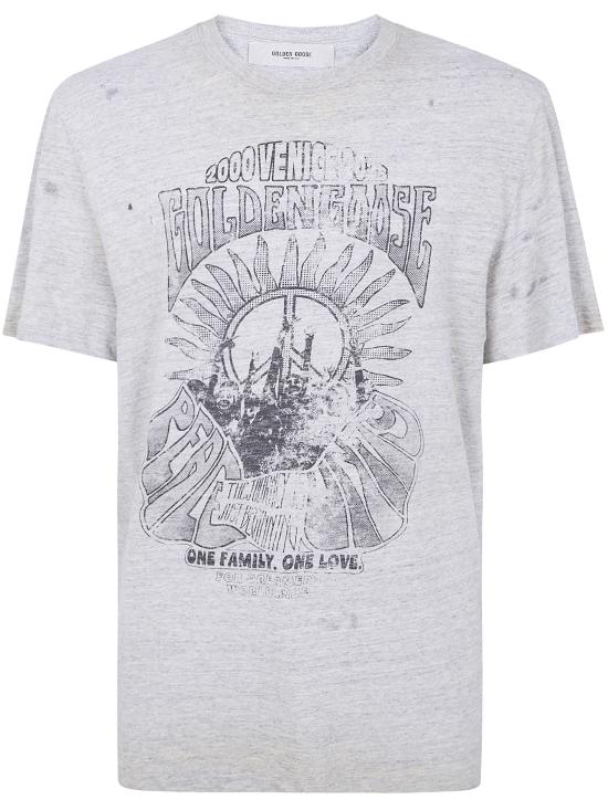 26SS 골든구스 반팔 티셔츠 GMP01220 P002524 60255 60255 GREY MELANGE - GOLDEN GOOSE