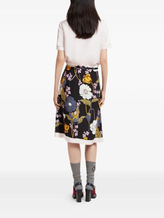 26SS 마르니 미디 스커트 GOMA0811Q0 UTVA65 MFN99 BLACK - MARNI