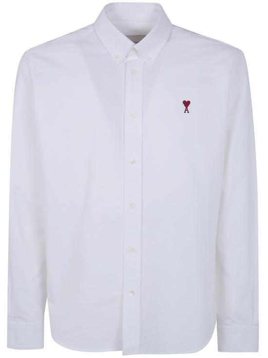 26SS 아미 ADC버튼 다운 셔츠 BFUSH063 CO0031 168 NATURAL WHITE - AMI