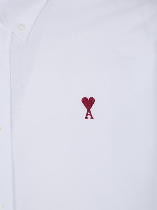 26SS 아미 ADC버튼 다운 셔츠 BFUSH063 CO0031 168 NATURAL WHITE - AMI