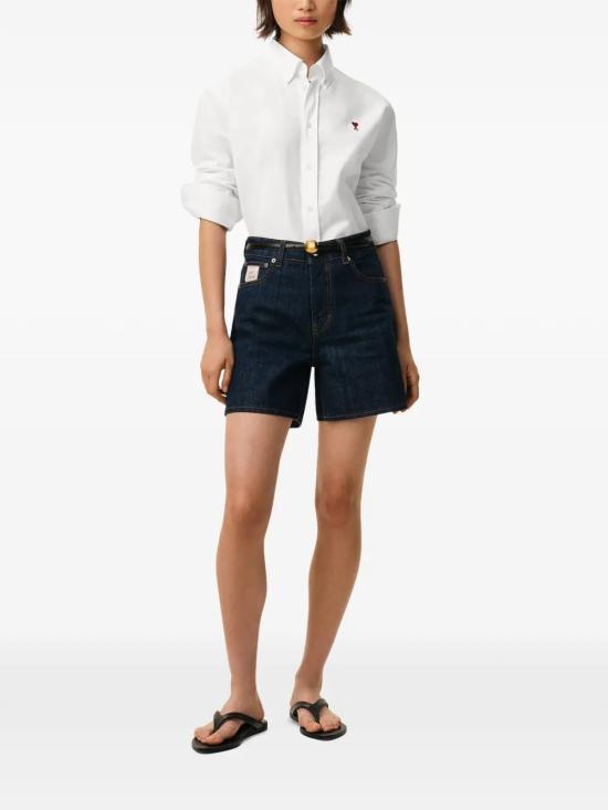 26SS 아미 ADC버튼 다운 셔츠 BFUSH063 CO0031 168 NATURAL WHITE - AMI