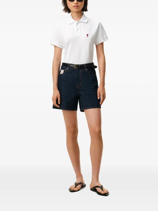 26SS 아미 폴로 티셔츠 BFUPL001 760 098 100 WHITE - AMI