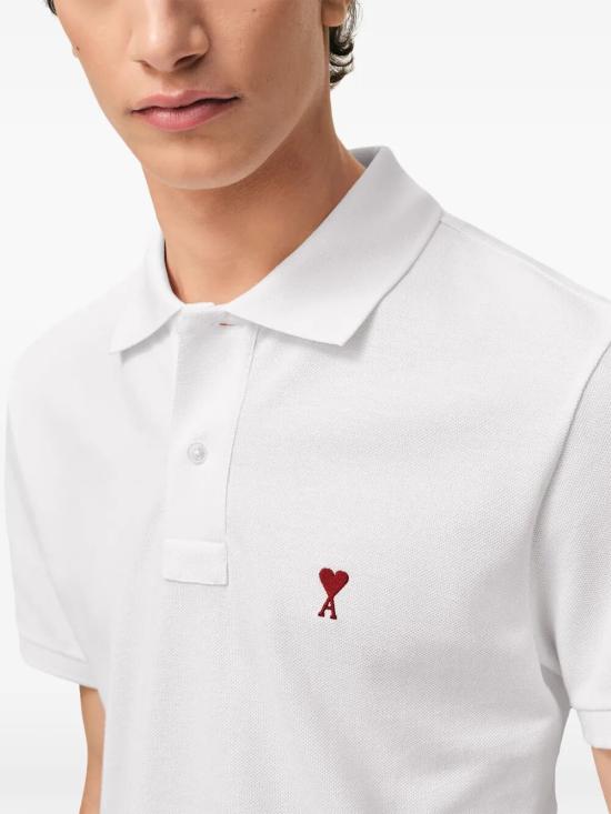 26SS 아미 폴로 티셔츠 BFUPL001 760 098 100 WHITE - AMI