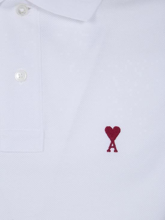 26SS 아미 폴로 티셔츠 BFUPL001 760 098 100 WHITE - AMI