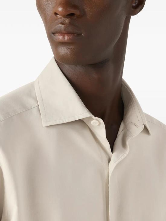 26SS 에르메네질도제냐 긴팔 셔츠 UHX42A3 SLF5 K01 IVORY - ERMENEGILDO ZEGNA