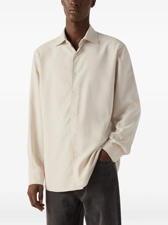 26SS 에르메네질도제냐 긴팔 셔츠 UHX42A3 SLF5 K01 IVORY - ERMENEGILDO ZEGNA