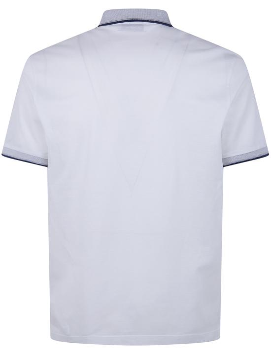 26SS 그랑싸쏘 폴로 티셔츠 60125 72705 001 WHITE GREY BLACK - GRAN SASSO