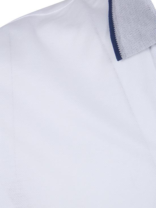 26SS 그랑싸쏘 폴로 티셔츠 60125 72705 001 WHITE GREY BLACK - GRAN SASSO