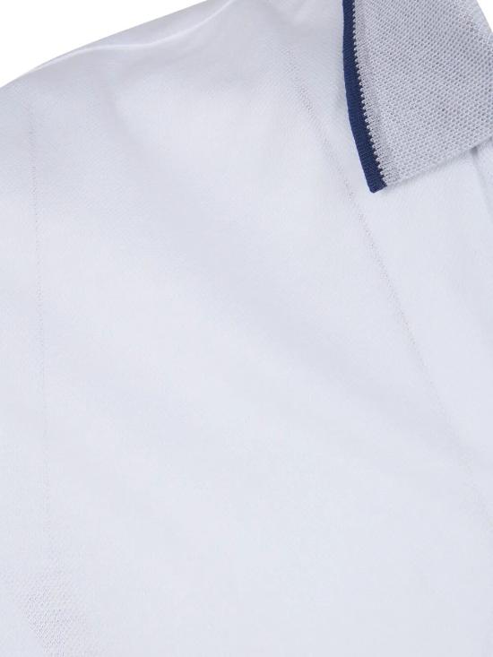 26SS 그랑싸쏘 폴로 티셔츠 60125 72705 001 WHITE GREY BLACK - GRAN SASSO