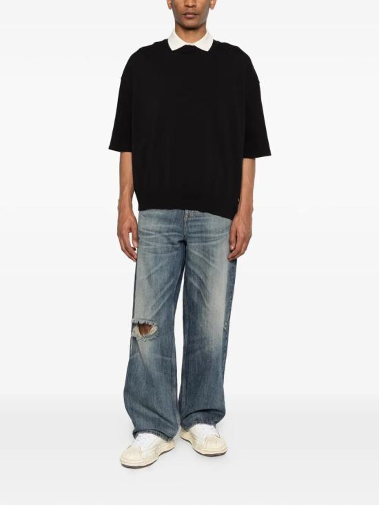 26SS 꼼데가르송 반팔 티셔츠 HQ T004 BLACK BLACK - COMME DES GARCONS