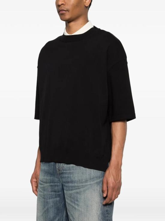 26SS 꼼데가르송 반팔 티셔츠 HQ T004 BLACK BLACK - COMME DES GARCONS