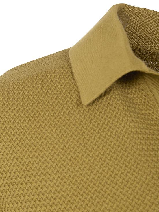 26SS 에르메네질도제냐 폴로 티셔츠 UHC26A3 C31 V04 BROWN - ERMENEGILDO ZEGNA