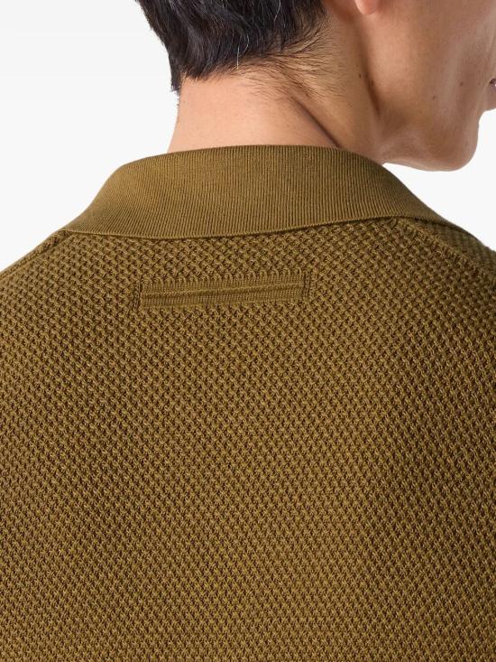 26SS 에르메네질도제냐 폴로 티셔츠 UHC26A3 C31 V04 BROWN - ERMENEGILDO ZEGNA