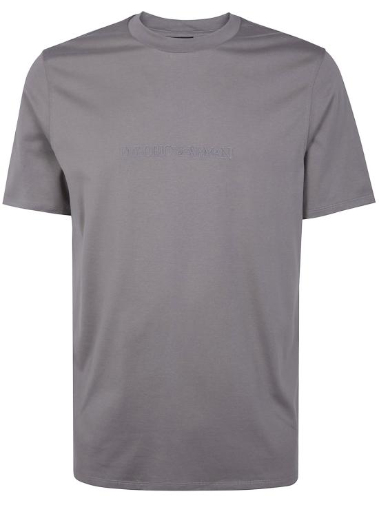 26SS 엠포리오 아르마니 반팔 티셔츠 EM004583 AF13669 M8359 GREY BRAND LOGO - EMPORIO ARMANI