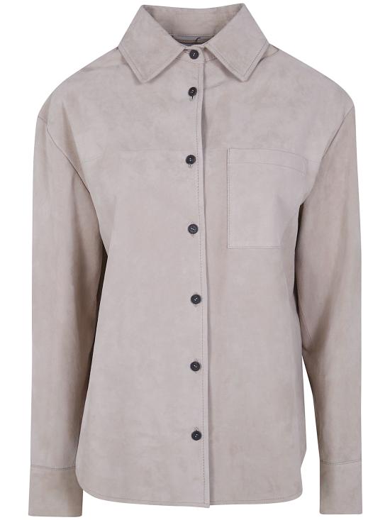 26SS 닥터 호프 가죽 자켓 8384 SUEDE C144 LINEN