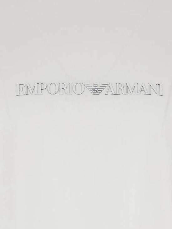 26SS 엠포리오 아르마니 반팔 티셔츠 EM004583 AF13669 M0307 OFF WHITE BRAND LOGO - EMPORIO ARMANI
