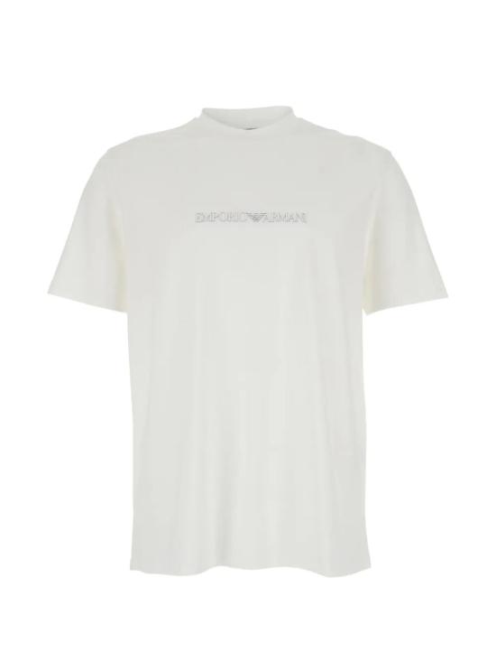 26SS 엠포리오 아르마니 반팔 티셔츠 EM004583 AF13669 M0307 OFF WHITE BRAND LOGO