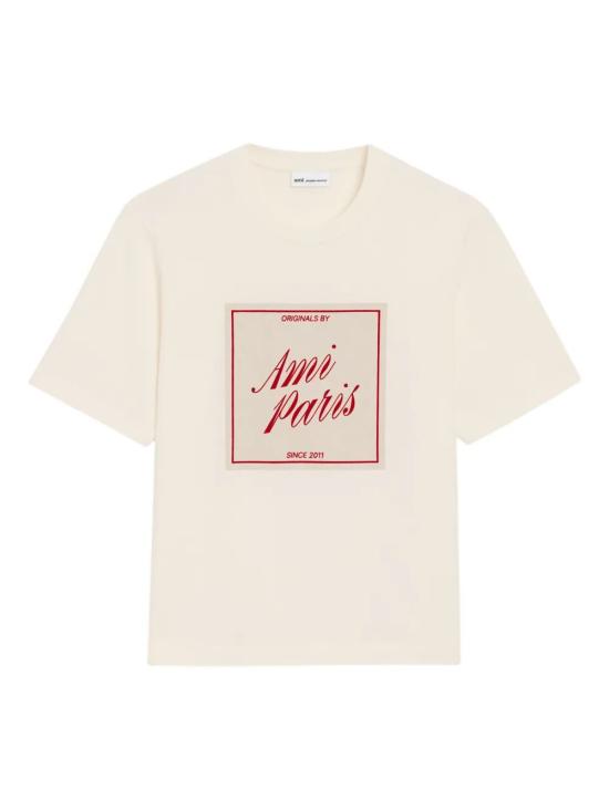 26SS 아미 반팔 티셔츠 UTS385 726 136 WHITE CREAM