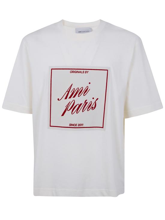 26SS 아미 반팔 티셔츠 UTS385 726 136 WHITE CREAM - AMI