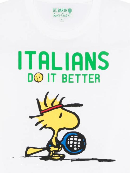 26SS 세인트바쓰 반팔 티셔츠 DNV0002 02621L WOODSTOCK TENNIS 01N - MC2 SAINT BARTH