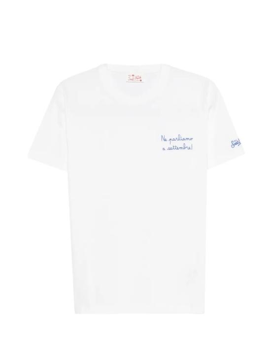 26SS 세인트바쓰 반팔 티셔츠 POT0001 04425L A SETTEMBRE 01N EMB