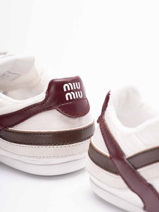 26SS 미우미우 짐나지움 테크니컬 소재 및 스웨이드 스니커즈 5E428E71LFA005F0X97 Multicolour - MIU MIU