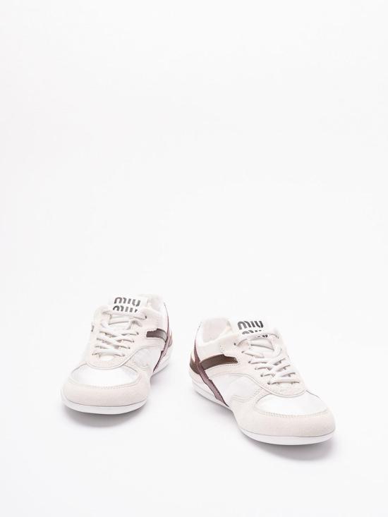 26SS 미우미우 짐나지움 테크니컬 소재 및 스웨이드 스니커즈 5E428E71LFA005F0X97 Multicolour - MIU MIU