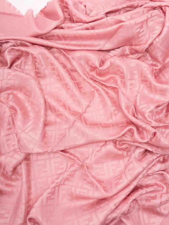 26SS 펜디 오가닉 실크 울 FF 숄 FXT069AJW7F1WNO White - FENDI