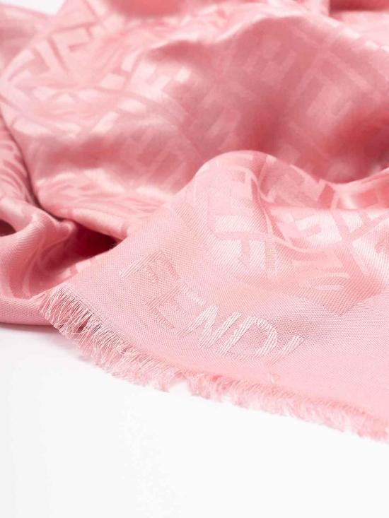 26SS 펜디 오가닉 실크 울 FF 숄 FXT069AJW7F1WNO White - FENDI