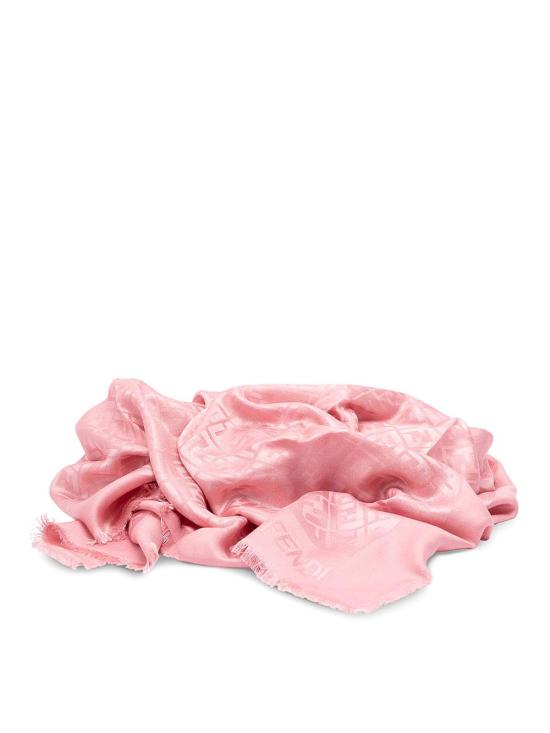 26SS 펜디 오가닉 실크 울 FF 숄 FXT069AJW7F1WNO White