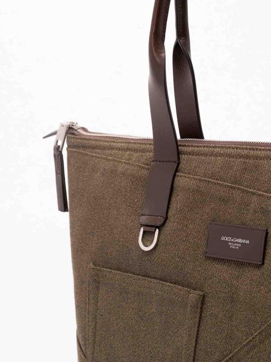 26SS 돌체앤가바나 Adamo patchwork shopping 백 BM2375AU39389922 Green - DOLCE & GABBANA